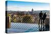 View of Rome, Villa Borghese Gardens, Rome, Latium (Lazio), Italy, Europe-Nico Tondini-Stretched Canvas