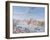 View of Rome with St. Peter's and Castel Sant' Angelo in the Distance, 1685-Gaspar van Wittel-Framed Giclee Print