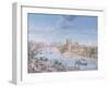 View of Rome with St. Peter's and Castel Sant' Angelo in the Distance, 1685-Gaspar van Wittel-Framed Giclee Print