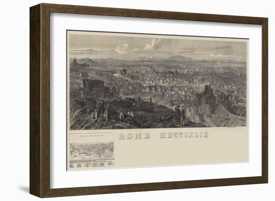 View of Rome-null-Framed Giclee Print