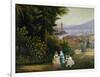 View of Roof Garden in Naples in 1859, Painting by Vincenzo Sorrentino, Italy, 19th Century-null-Framed Giclee Print