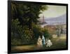 View of Roof Garden in Naples in 1859, Painting by Vincenzo Sorrentino, Italy, 19th Century-null-Framed Giclee Print