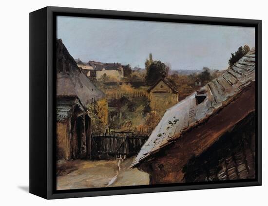 View of Roofs and Gardens, 1835-Carl Blechen-Framed Stretched Canvas