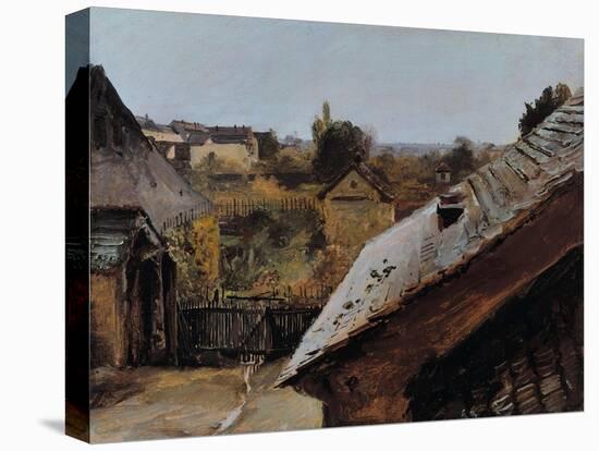 View of Roofs and Gardens, 1835-Carl Blechen-Stretched Canvas