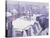 View of Roofs or Roofs Under Snow, 1878-Gustave Caillebotte-Stretched Canvas