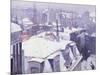 View of Roofs or Roofs Under Snow, 1878-Gustave Caillebotte-Mounted Giclee Print