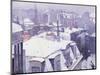 View of Roofs or Roofs Under Snow, 1878-Gustave Caillebotte-Mounted Premium Giclee Print
