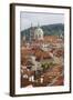 View of Rooftops, Church of St. Nicholas Dome, Little Quarter, Prague, Czech Republic, Europe-Martin Child-Framed Photographic Print