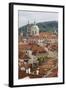 View of Rooftops, Church of St. Nicholas Dome, Little Quarter, Prague, Czech Republic, Europe-Martin Child-Framed Photographic Print