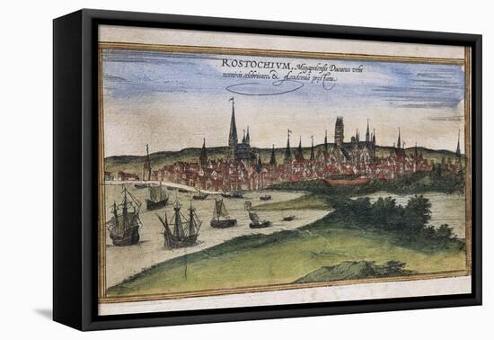 View of Rostock-Abraham Ortelius-Framed Stretched Canvas