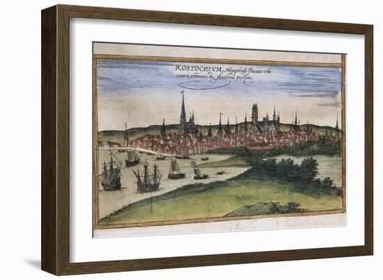 View of Rostock-Abraham Ortelius-Framed Art Print