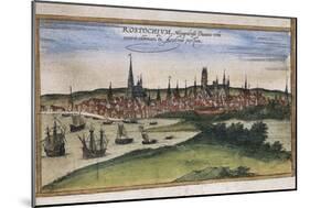 View of Rostock-Abraham Ortelius-Mounted Art Print