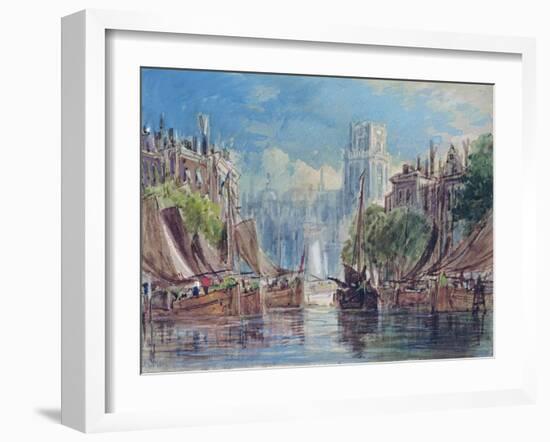 View of Rotterdam-George Chambers-Framed Giclee Print