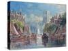 View of Rotterdam-George Chambers-Stretched Canvas