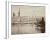 View of Rouen and the Seine River, France-null-Framed Photographic Print