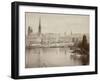 View of Rouen and the Seine River, France-null-Framed Photographic Print