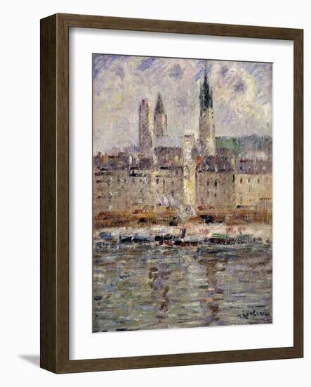 View of Rouen; Vue De Rouen, 1927-Gustave Loiseau-Framed Giclee Print