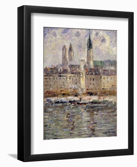 View of Rouen; Vue De Rouen, 1927-Gustave Loiseau-Framed Giclee Print