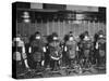 View of Row of Operators from Behind at Busy Switchboard at Telephone Company-Louis R^ Bostwick-Stretched Canvas