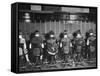 View of Row of Operators from Behind at Busy Switchboard at Telephone Company-Louis R^ Bostwick-Framed Stretched Canvas