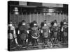 View of Row of Operators from Behind at Busy Switchboard at Telephone Company-Louis R^ Bostwick-Stretched Canvas