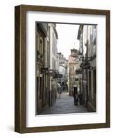 View of Rua Da Raina, Santiago De Compostela, Galicia, Spain-R H Productions-Framed Photographic Print