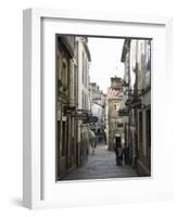 View of Rua Da Raina, Santiago De Compostela, Galicia, Spain-R H Productions-Framed Photographic Print