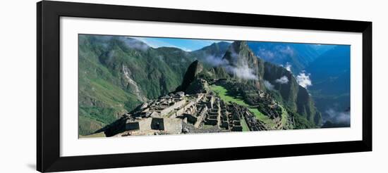 View of Ruins of Ancient Buildings, Inca Ruins, Machu Picchu, Peru-null-Framed Photographic Print