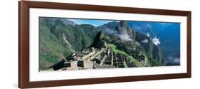 View of Ruins of Ancient Buildings, Inca Ruins, Machu Picchu, Peru-null-Framed Photographic Print