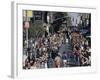 View of Runners Going North Up First Avenue in Manhattan During the 1977 NYC Marathon-null-Framed Photographic Print