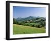 View of Rural Landscape, Pyrenees-Atlantiques, Pays-Basque, France-David Barnes-Framed Photographic Print