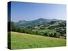 View of Rural Landscape, Pyrenees-Atlantiques, Pays-Basque, France-David Barnes-Stretched Canvas