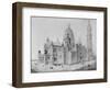 View of Sacré-Coeur, Montmartre-Paul Abadie-Framed Giclee Print