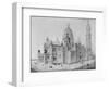 View of Sacré-Coeur, Montmartre-Paul Abadie-Framed Giclee Print