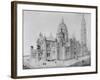 View of Sacré-Coeur, Montmartre-Paul Abadie-Framed Giclee Print