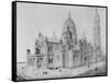 View of Sacré-Coeur, Montmartre-Paul Abadie-Framed Stretched Canvas