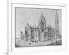 View of Sacré-Coeur, Montmartre-Paul Abadie-Framed Giclee Print