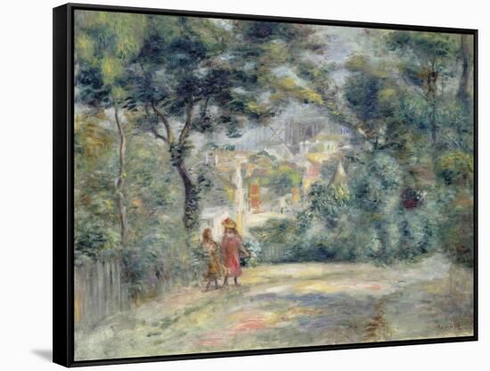 View of Sacre-Coeur Through Trees, Paris 1905-Pierre-Auguste Renoir-Framed Stretched Canvas