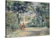 View of Sacre-Coeur Through Trees, Paris 1905-Pierre-Auguste Renoir-Stretched Canvas