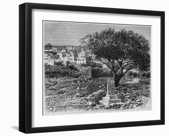 View of Safed, from 'La Syrie D'Aujourd'Hui. Voyages Dans La Phenicie, Le Liban Et La Judee.…-null-Framed Giclee Print