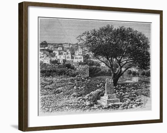 View of Safed, from 'La Syrie D'Aujourd'Hui. Voyages Dans La Phenicie, Le Liban Et La Judee.…-null-Framed Giclee Print