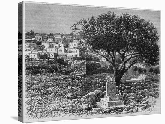 View of Safed, from 'La Syrie D'Aujourd'Hui. Voyages Dans La Phenicie, Le Liban Et La Judee.…-null-Stretched Canvas