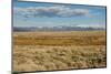 View of sagebrush prairie habitat, with distant mountain range, Walden, Colorado-Chris & Tilde Stuart-Mounted Photographic Print