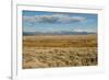 View of sagebrush prairie habitat, with distant mountain range, Walden, Colorado-Chris & Tilde Stuart-Framed Photographic Print