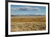 View of sagebrush prairie habitat, with distant mountain range, Walden, Colorado-Chris & Tilde Stuart-Framed Photographic Print