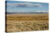 View of sagebrush prairie habitat, with distant mountain range, Walden, Colorado-Chris & Tilde Stuart-Stretched Canvas