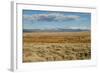 View of sagebrush prairie habitat, with distant mountain range, Walden, Colorado-Chris & Tilde Stuart-Framed Photographic Print