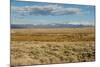 View of sagebrush prairie habitat, with distant mountain range, Walden, Colorado-Chris & Tilde Stuart-Mounted Photographic Print