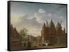 View of Saint Anthony Waag on the Current Nieuwmarkt in Amsterdam-Isaac Ouwater-Framed Stretched Canvas