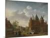 View of Saint Anthony Waag on the Current Nieuwmarkt in Amsterdam-Isaac Ouwater-Mounted Art Print